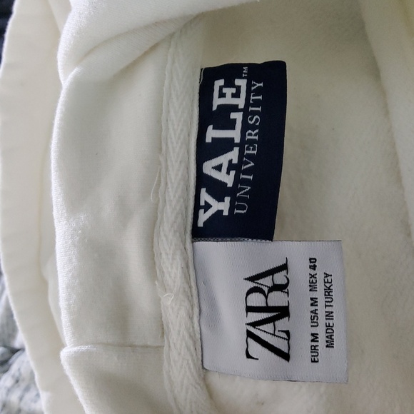 Zara Yale University Hoodie Sweatshirt Size M - Picture 5 of 5